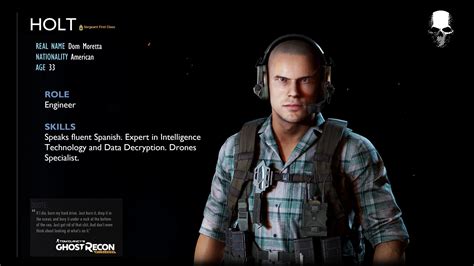 ghost recon wildlands holt|Holt .